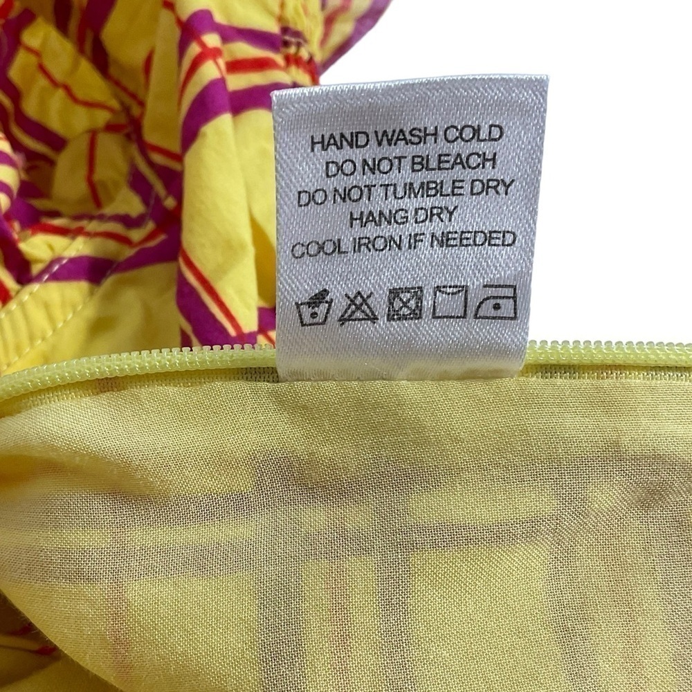 L’ Academie Los Angeles The Laci Crop Top In Yellow Plaid Size Small Side zip - Picture 9 of 9